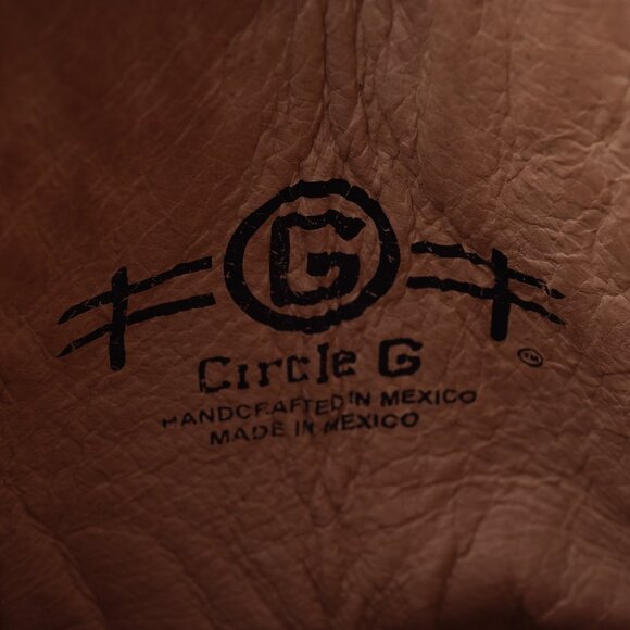 Circle G Women’s Western Boots Size 7 Brown Embroidered Square Toe - Picture 5 of 15